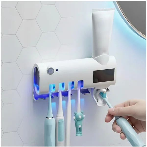 Porta cepillo con esterilizador
