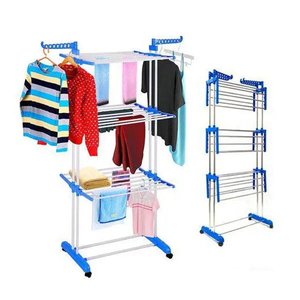 Tendedero de ropa 3 niveles plegable